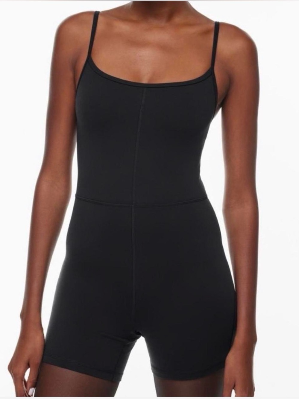 Wilfred Black Spaghetti-Strap Romper